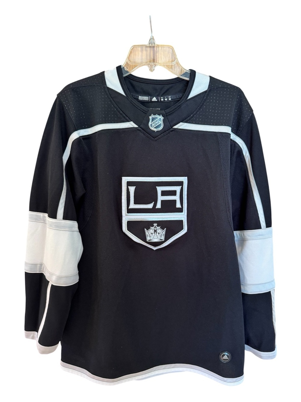 Los Angeles Kings Hockey NHL Authentic Pro Home Jersey Black Men’s Size 46 Small